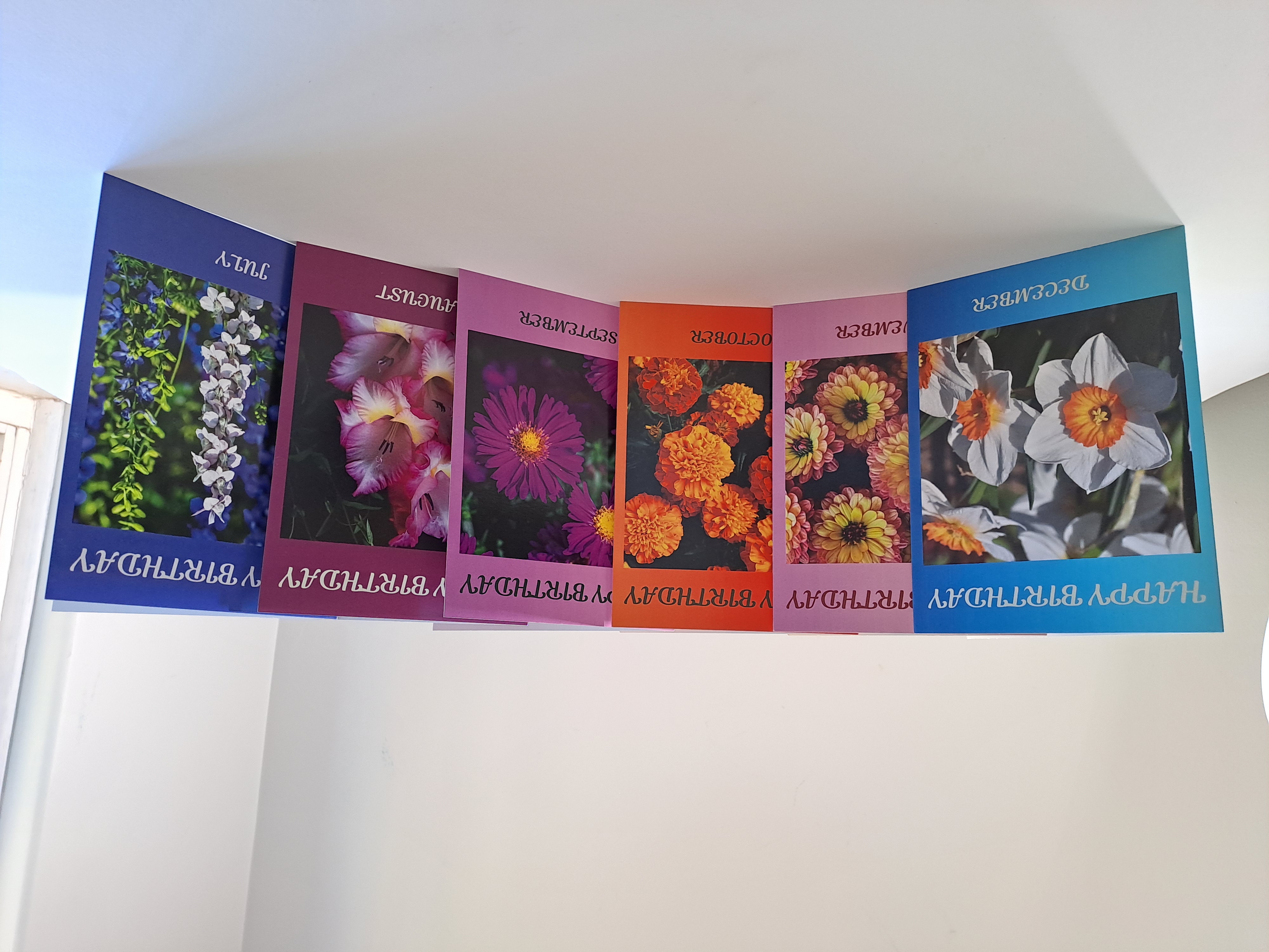 Birth Month Flower Birthday Card 12 Pack - Image 2